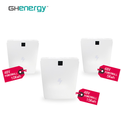 Pannello solare Powerwall 5kwh 48V della batteria ISO9000 con costruito in BMS