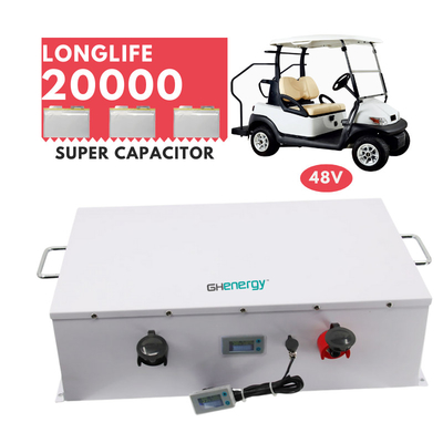 La batteria eccellente del carretto di golf della Banca 48v 5250wh del condensatore autonomia vita di ciclo lunga