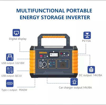 bene durevole solare portatile del generatore 500W della centrale elettrica 50Hz/60Hz