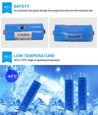 18650 batteria di 2.7v 3000f Graphene Supercapacitor per la raccolta a energia solare