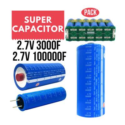 batteria di 2.7V 100000 Graphene Supercapacitor per immagazzinamento dell'energia solare 60WH