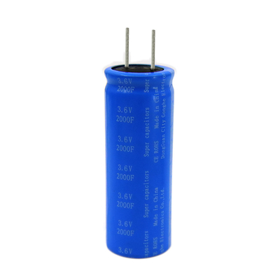 Doppia batteria radiale elettrica 3.6v 2000f dei condensatori di farad di strato