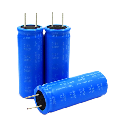 Doppia batteria radiale elettrica 3.6v 2000f dei condensatori di farad di strato