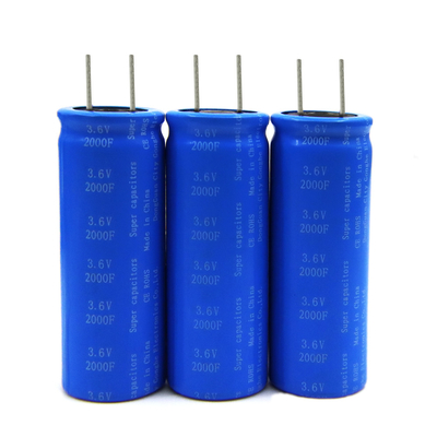 Doppia batteria radiale elettrica 3.6v 2000f dei condensatori di farad di strato