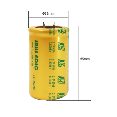 Rottura in cellula di Supercapacitor, 2,7 farad di volt 500 sostituire le batterie
