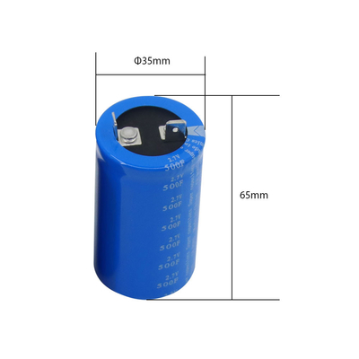 RoHS Snap In Cella supercondensatore 2,7 Volt 500 Farad Sostituire le batterie