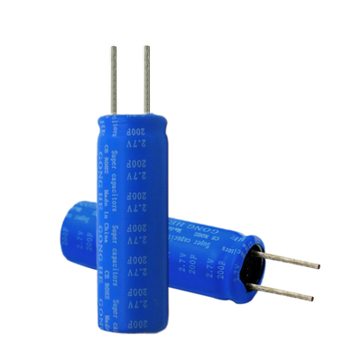 Nessuna batteria eccellente 2.7V pratico 200F 10x30mm del condensatore di esplosione