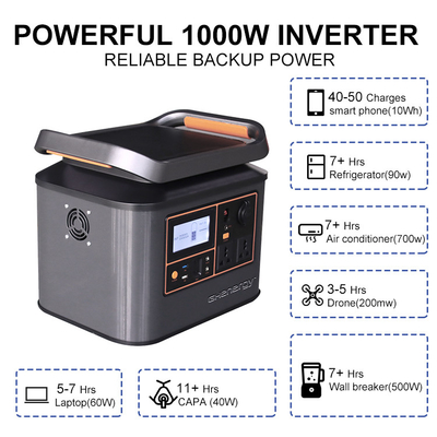 centrale elettrica solare portatile di 500W 1000W pratica per accamparsi